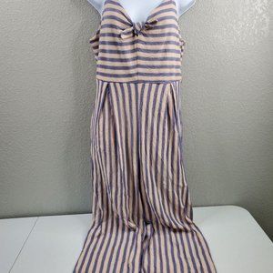 Xhilaration Womens Multicolor Striped Tie Front